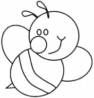 Desenho de abelha fácil