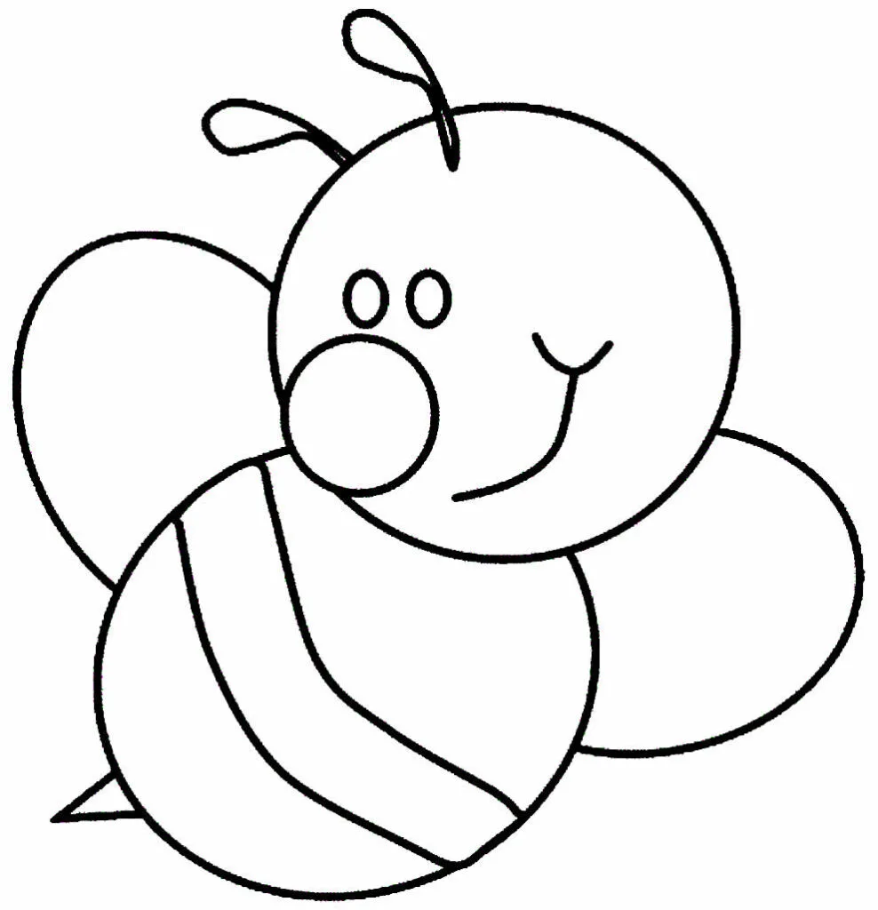desenho de abelha fácil