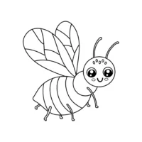 Desenho de abelha fofa