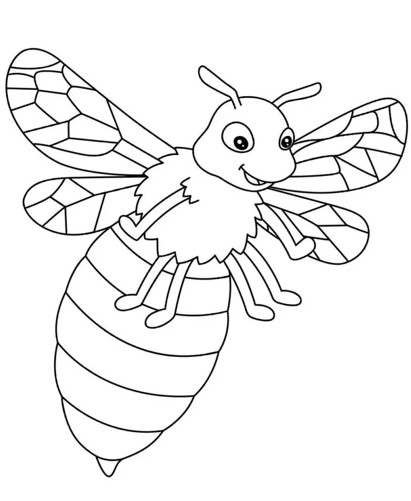 desenho de abelha para colorir 2