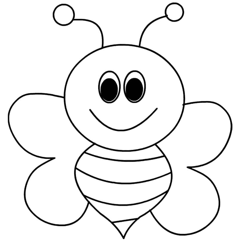 desenho de abelha para desenhar