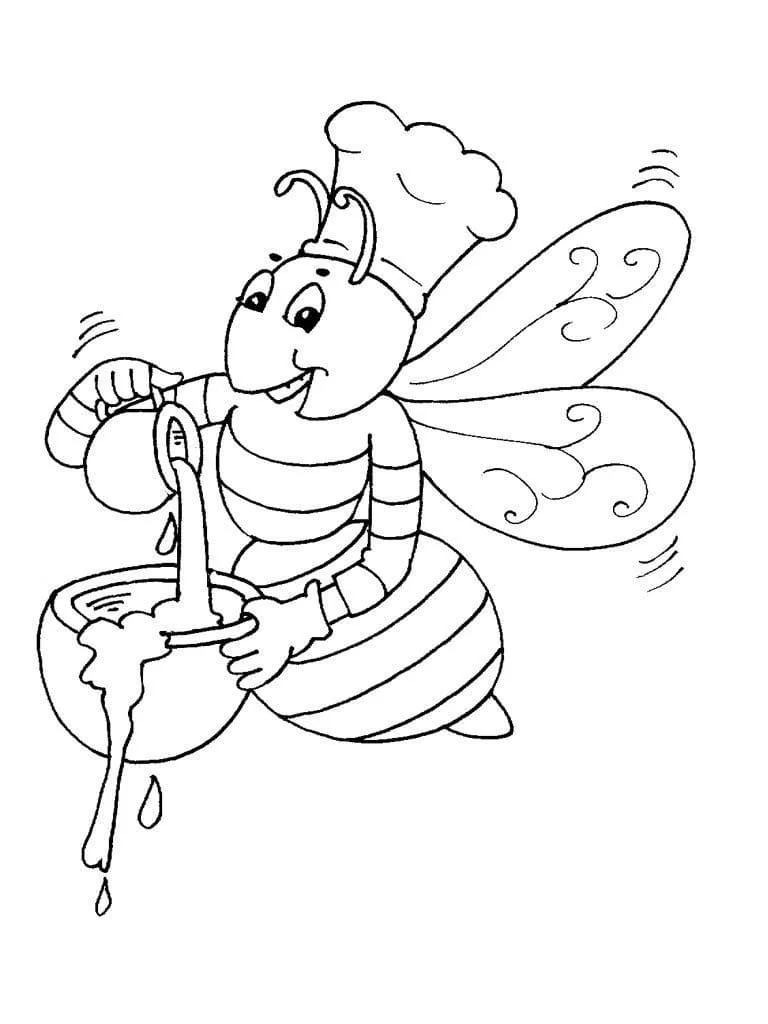 desenho de abelha para imprimir 2