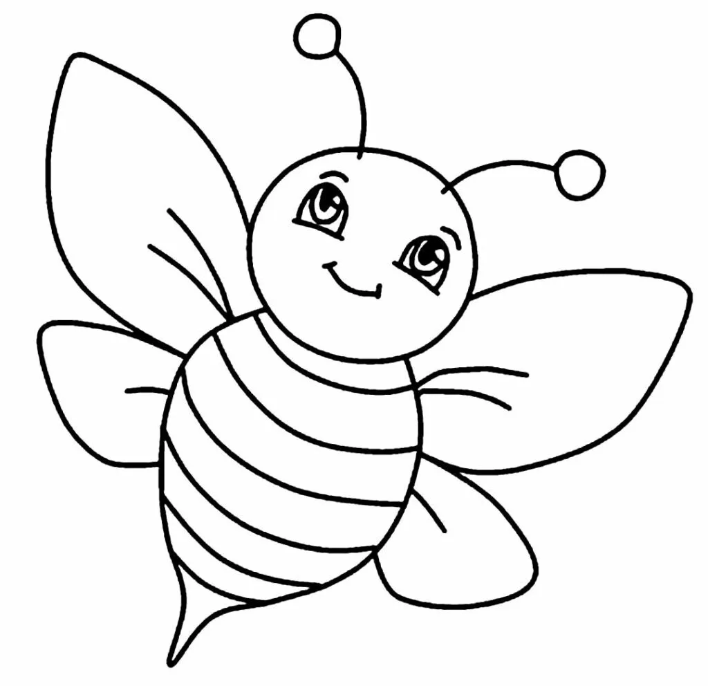 desenho de abelha para imprimir