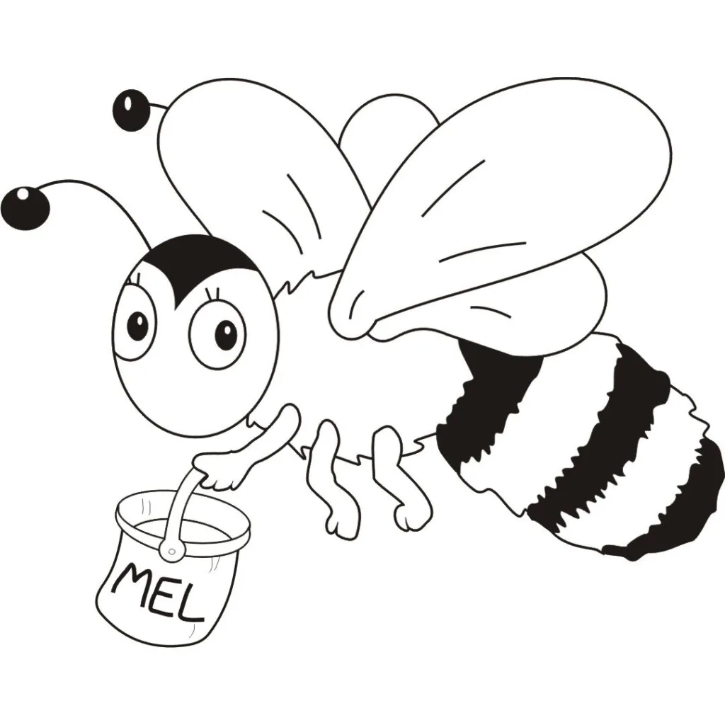 desenho de abelha bonita
