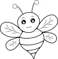 Desenho de abelhinha fácil