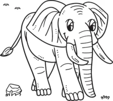 Desenho de elefanta para imprimir