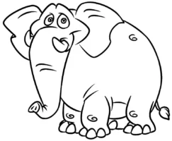 Elefante grandão para imprimir