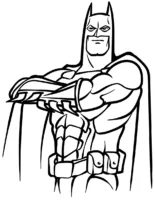 Desenho do Batman para colorir e imprimir