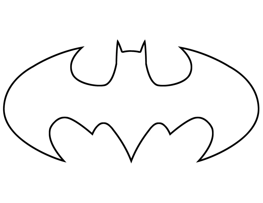desenho do símbolo do Batman