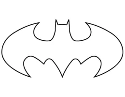 Desenho do símbolo do Batman